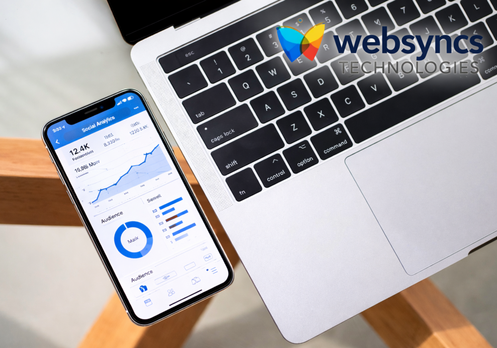 Mobile application development workspace with smartphone app design and coding setup by Websyncs Technologies